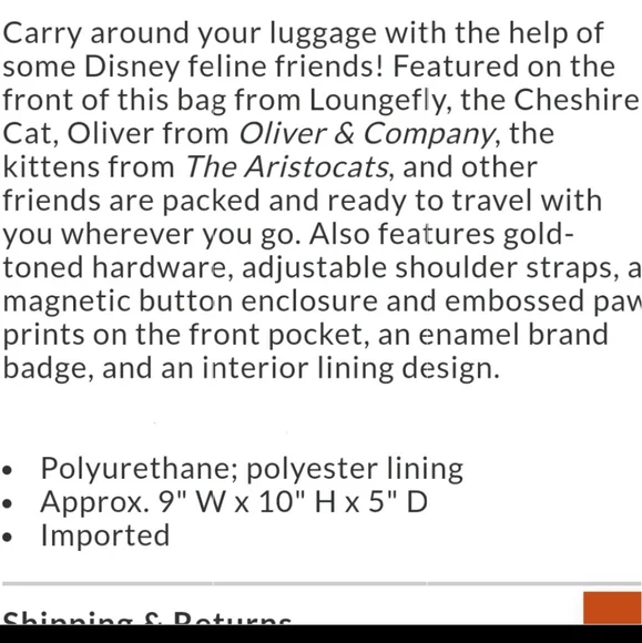 NWT Loungefly Traveling Cats mini backpack - Picture 6 of 16